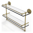 Prestige Regal 脡tag猫re double en verre avec rail de galerie et barre  serviettes