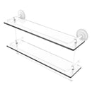 Prestige Regal 脡tag猫re double en verre avec rail de galerie et barre  serviettes