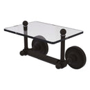 Prestige Regal Porte-papier hygi茅nique  deux poteaux avec 茅tag猫re en verre