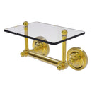 Prestige Regal Porte-papier hygi茅nique  deux poteaux avec 茅tag猫re en verre