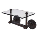 Prestige Regal Porte-papier hygi茅nique  deux poteaux avec 茅tag猫re en verre