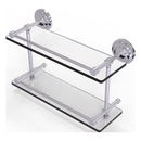 Que New Collection Double Glass Shelf with Gallery Rail