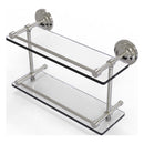Que New Collection Double Glass Shelf with Gallery Rail