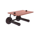 Que New Porte-papier de toilette  2 rouleaux avec 茅tag猫re en bois