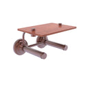 Que New Porte-papier de toilette  2 rouleaux avec 茅tag猫re en bois