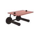 Que New Porte-papier de toilette  2 rouleaux avec 茅tag猫re en bois