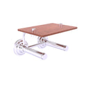 Que New Porte-papier de toilette  2 rouleaux avec 茅tag猫re en bois