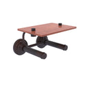 Que New Porte-papier de toilette  2 rouleaux avec 茅tag猫re en bois