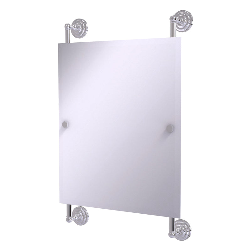 Que New Collection Rectangular Frameless Rail Mounted Mirror