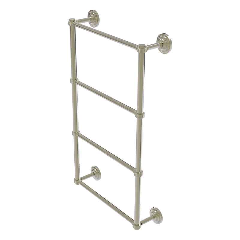 Que New Collection 4 Tier Ladder Towel Bar with Grooved Accents