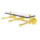 Porte-papier de toilette horizontal 脿 3 rouleaux de r茅serve avec 茅tag猫re en verre de collection Que New