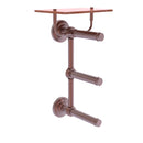 Que New Porte-papier de toilette  3 rouleaux avec 茅tag猫re en bois