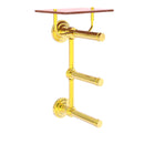 Que New Porte-papier de toilette  3 rouleaux avec 茅tag猫re en bois