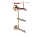 Que New Porte-papier de toilette  3 rouleaux avec 茅tag猫re en bois