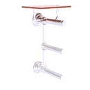 Que New Porte-papier de toilette  3 rouleaux avec 茅tag猫re en bois