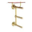 Que New Porte-papier de toilette  3 rouleaux avec 茅tag猫re en bois