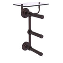 Que New Porte-papier de toilette  3 rouleaux avec 茅tag猫re en verre