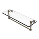 Glass Vanity Shelf with Integrated Towel Bar