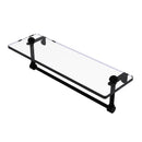 Glass Vanity Shelf with Integrated Towel Bar