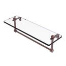 Glass Vanity Shelf with Integrated Towel Bar