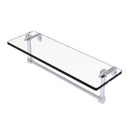 Glass Vanity Shelf with Integrated Towel Bar
