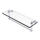 Glass Vanity Shelf with Integrated Towel Bar