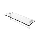 Glass Vanity Shelf with Integrated Towel Bar