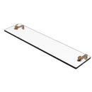 Glass Vanity Shelf with Beveled Edges