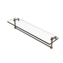 Glass Vanity Shelf with Integrated Towel Bar