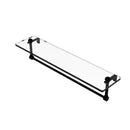 Glass Vanity Shelf with Integrated Towel Bar