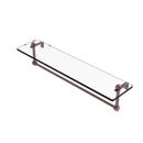 Glass Vanity Shelf with Integrated Towel Bar