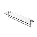Glass Vanity Shelf with Integrated Towel Bar