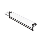 Glass Vanity Shelf with Integrated Towel Bar