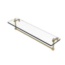 Glass Vanity Shelf with Integrated Towel Bar