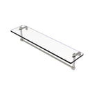 Glass Vanity Shelf with Integrated Towel Bar