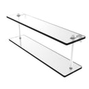 脡tag猫re en verre  deux niveaux avec bords biseaut茅s pour meuble-lavabo