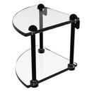 脡tag猫re de coin en verre  deux niveaux