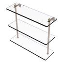Triple Tiered Vanity Glass Shelf with Beveled Edges