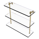 Triple Tiered Vanity Glass Shelf with Beveled Edges