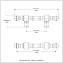 3 Inch Beaded Cabinet Pull