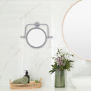 Retro Dot Collection Wall Mounted Swivel Make-Up Mirror 8 Inch Diameter