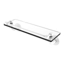 Remi Collection Glass Vanity Shelf with Gallery Rail