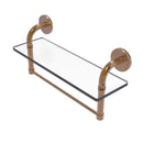 Remi Collection Glass Vanity Shelf with Integrated Towel Bar
