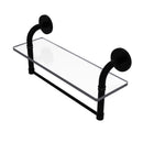 Remi Collection Glass Vanity Shelf with Integrated Towel Bar