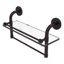Remi Collection Gallery Glass Shelf with Towel Bar