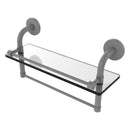 Remi Collection Gallery Glass Shelf with Towel Bar