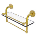 Remi Collection Gallery Glass Shelf with Towel Bar