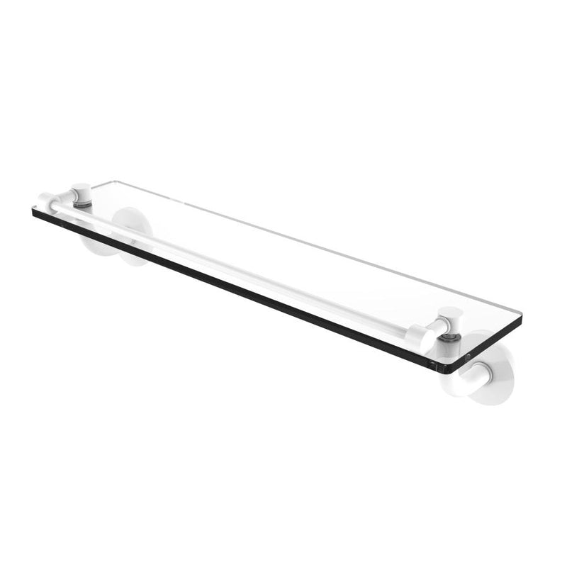 Remi Collection Glass Vanity Shelf with Gallery Rail