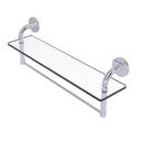 Remi Collection Glass Vanity Shelf with Integrated Towel Bar