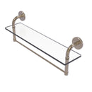 Remi Collection Glass Vanity Shelf with Integrated Towel Bar